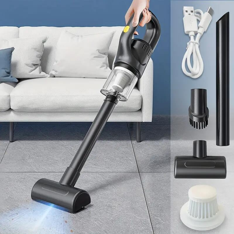 Aspirator Portabil Fara Fir cu Incarcare USB – Pentru Casa si Masina