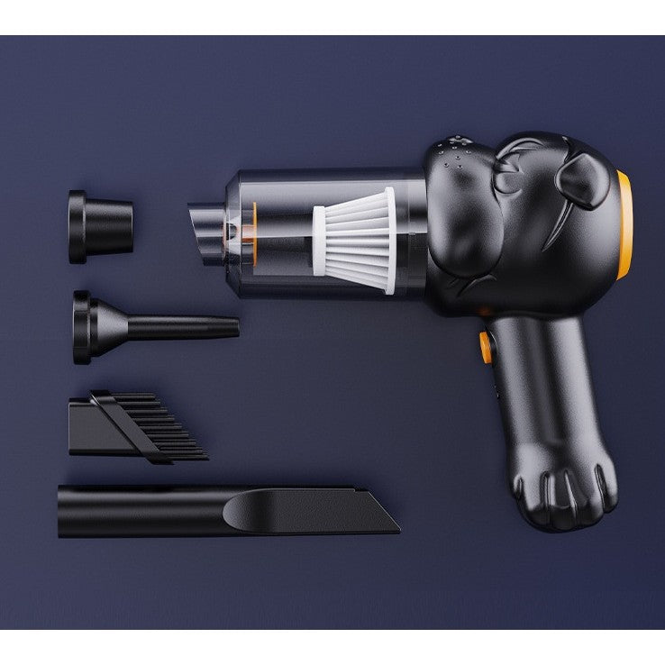 Aspirator Auto 4 in 1 Portabil fara Fir, 120W, Aspirare Umeda/Uscata, Suflare si Umflare, Negru