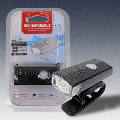 Far LED Proiector Pentru Bicicleta Si Trotineta Reincarcabil USB, 3 Moduri De Lumina, IPX4, Negru
