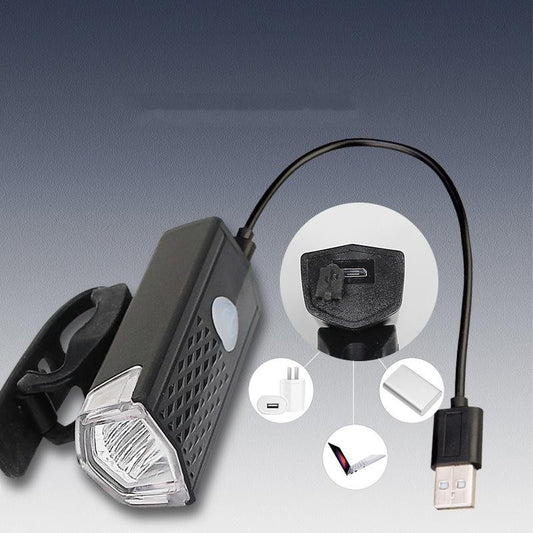 Far LED Proiector Pentru Bicicleta Si Trotineta Reincarcabil USB, 3 Moduri De Lumina, IPX4, Negru