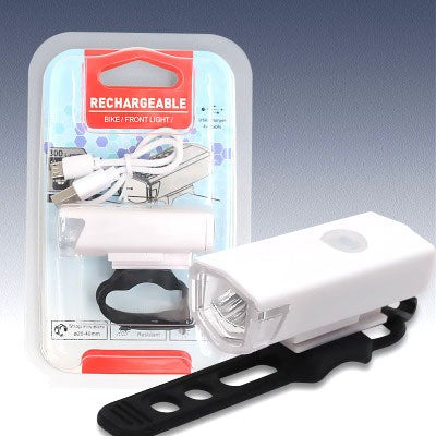 Far LED Reincarcabil Pentru Bicicleta si Trotineta, USB, 300 Lumeni, 3 Moduri Iluminare, Rezistent la Apa IPX4