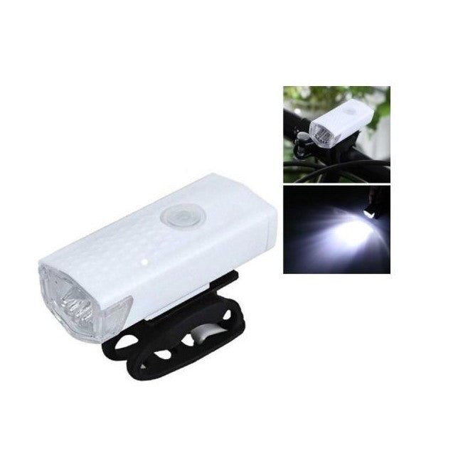 Far LED Reincarcabil Pentru Bicicleta si Trotineta, USB, 300 Lumeni, 3 Moduri Iluminare, Rezistent la Apa IPX4