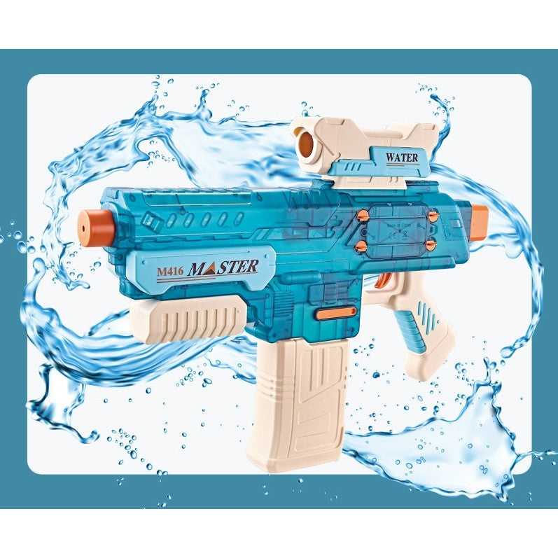 Pistol cu Apa Electric, Rezervor 500 ml, Incarcare USB, Albastru, 6+ Ani