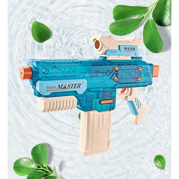 Pistol cu Apa Electric, Rezervor 500 ml, Incarcare USB, Albastru, 6+ Ani