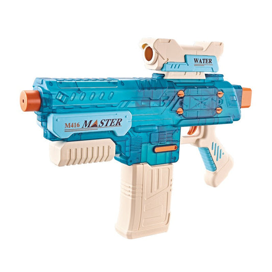 Pistol cu Apa Electric, Rezervor 500 ml, Incarcare USB, Albastru, 6+ Ani