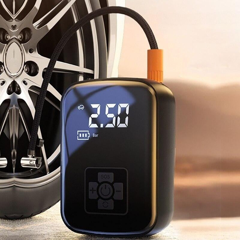 Pompa De Aer Portabila Wireless 150 PSI Pentru Anvelope, Biciclete Si Mingi