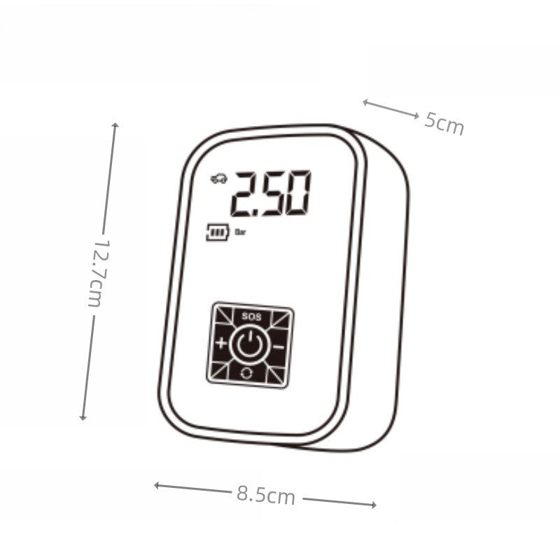 Pompa De Aer Portabila Wireless 150 PSI Pentru Anvelope, Biciclete Si Mingi